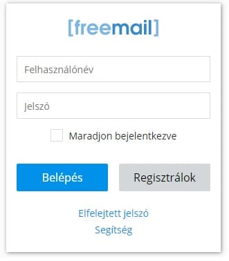 Belépés a freemail.hu levelezőbe