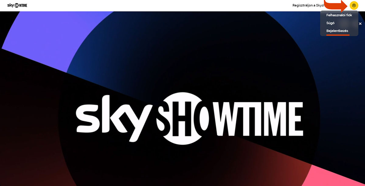 SkyShowtime belépés, SkyShowtime bejelentkezés online